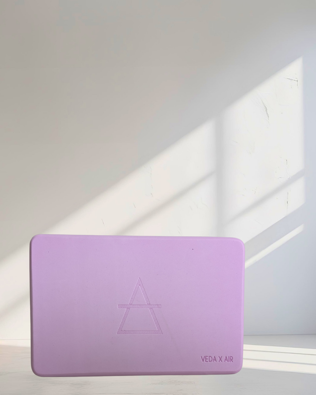VEDA ร AIR Yoga Block ๐ | Ritual for Lightness & Flow | Laser Engraved + Mantra Back