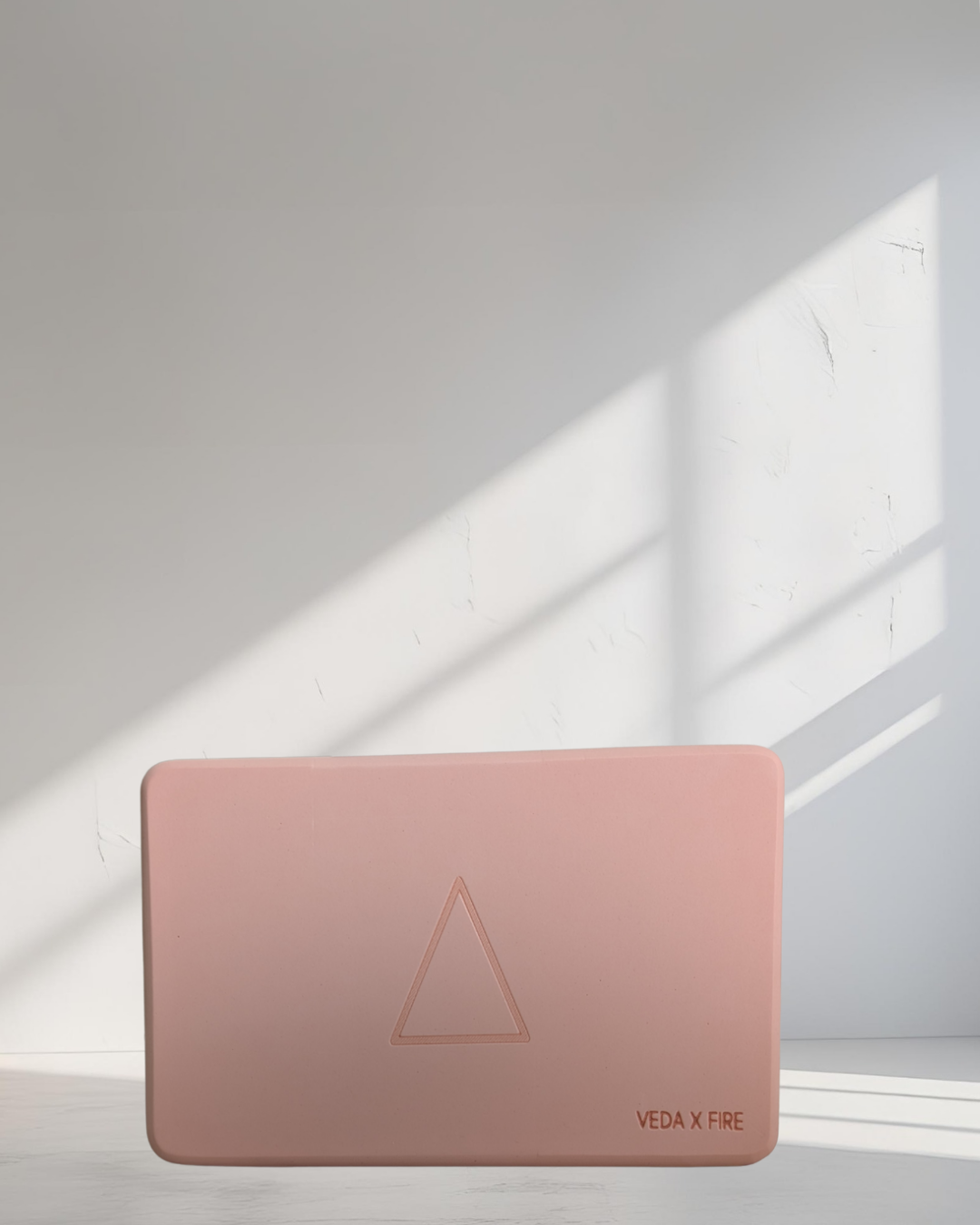 VEDA ร FIRE Yoga Block ๐ | Ritual for Power & Activation | Laser Engraved + Mantra Back