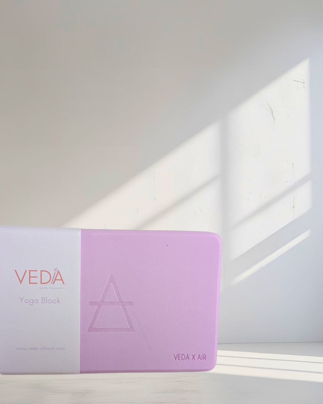 VEDA ร AIR Yoga Block ๐ | Ritual for Lightness & Flow | Laser Engraved + Mantra Back