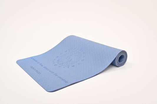VEDA × PISCES Yoga Mat 🜄 | Water Ritual for Intuition & Flow | Eco Non-Slip + Free Strap