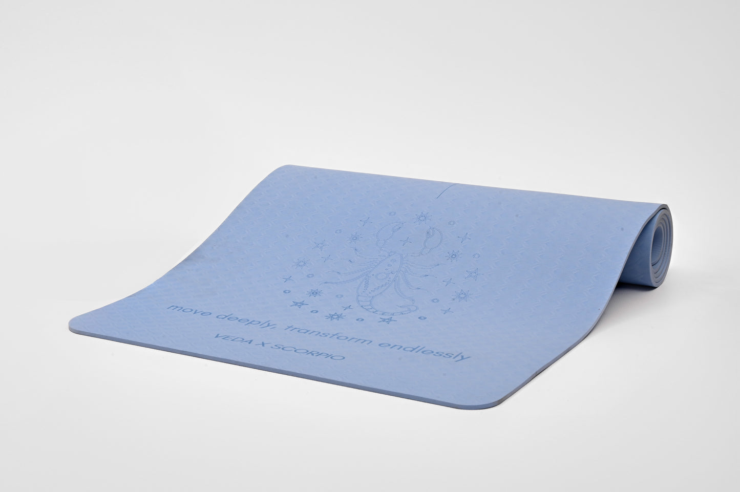 VEDA × SCORPIO Yoga Mat 🜄 | Water Ritual for Depth & Transformation | Eco Non-Slip + Free Strap