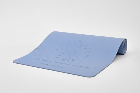 VEDA × SCORPIO Yoga Mat 🜄 | Water Ritual for Depth & Transformation | Eco Non-Slip + Free Strap